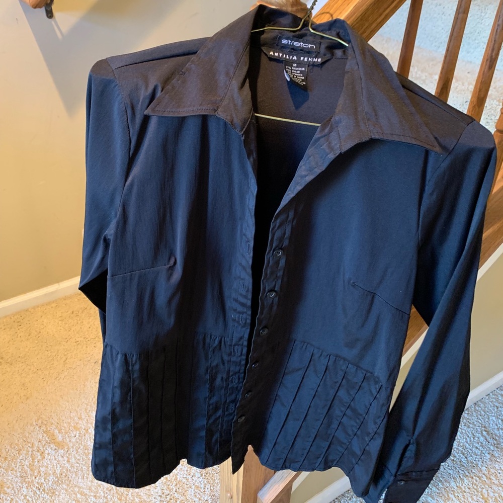 Black dress top stretch